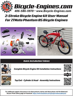 ZTMoto Bicycle Engine Kit Installation Instructions