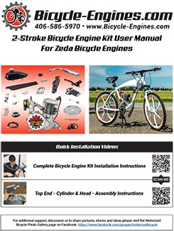 Zeda Bicycle Engine Kit Installation Instructions