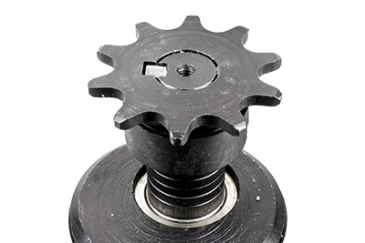 Key Installed with Sprocket on Jackshaft